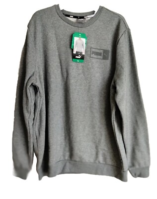 PUMA Men's Crewneck Sweatshirt New Grey XL