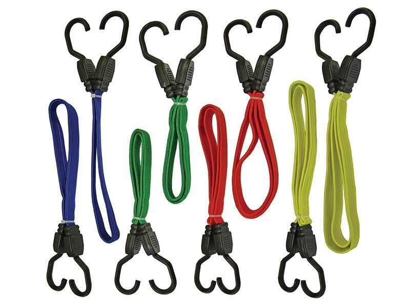 Faithfull - Flat Bungee Cord Set 8 pezzi