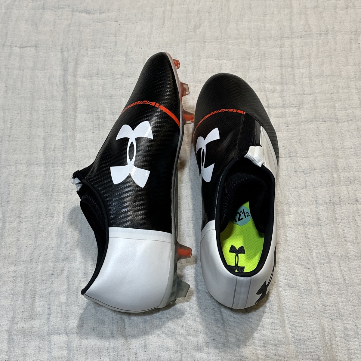 Under Armour Spotlight Hybrid SG Soccer Cleats White Mens 12.5 Under Armour Spotlight Hybrid SG White main image 3