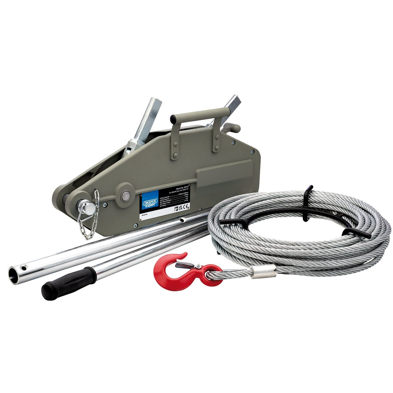 Draper Expert Wire Rope Puller 1600Kg - Image 2