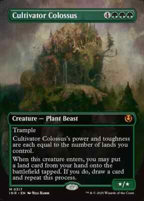 FOIL Cultivator Colossus - Borderless - MtG Innistrad Remastered - NM