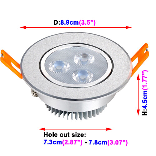 High Power LED Ceiling Light Fixture Spotlight Recessed Lamp Dimmable/N Bedroom - Picture 28 of 42