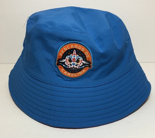 Carolina Mudcats Pescados Hawaiian Shirt & Bucket Hat Copa de la Diversion MiLB - Picture 5 of 9