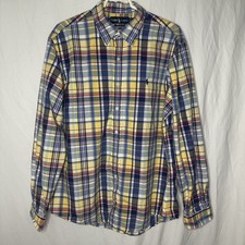 Polo Ralph Lauren Classic Fit Men  s Shirt Sz XL Plaid Classic Fit Button A114