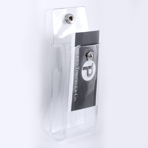 Clear PVC Plastic Display Storage Pouch Case for Watch & Jewelry with Card Slot