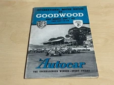 1952 Goodwood International Motor Racing Programme June 2 Whit Monday BARC