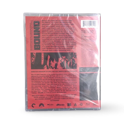 Criterion Collection BOUND 4K UHD + Blu-ray Combo Brand New Sealed - Picture 2 of 2