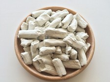 White Pressed Clay Edible Chunks lump Natural for Eating Food , 4 oz