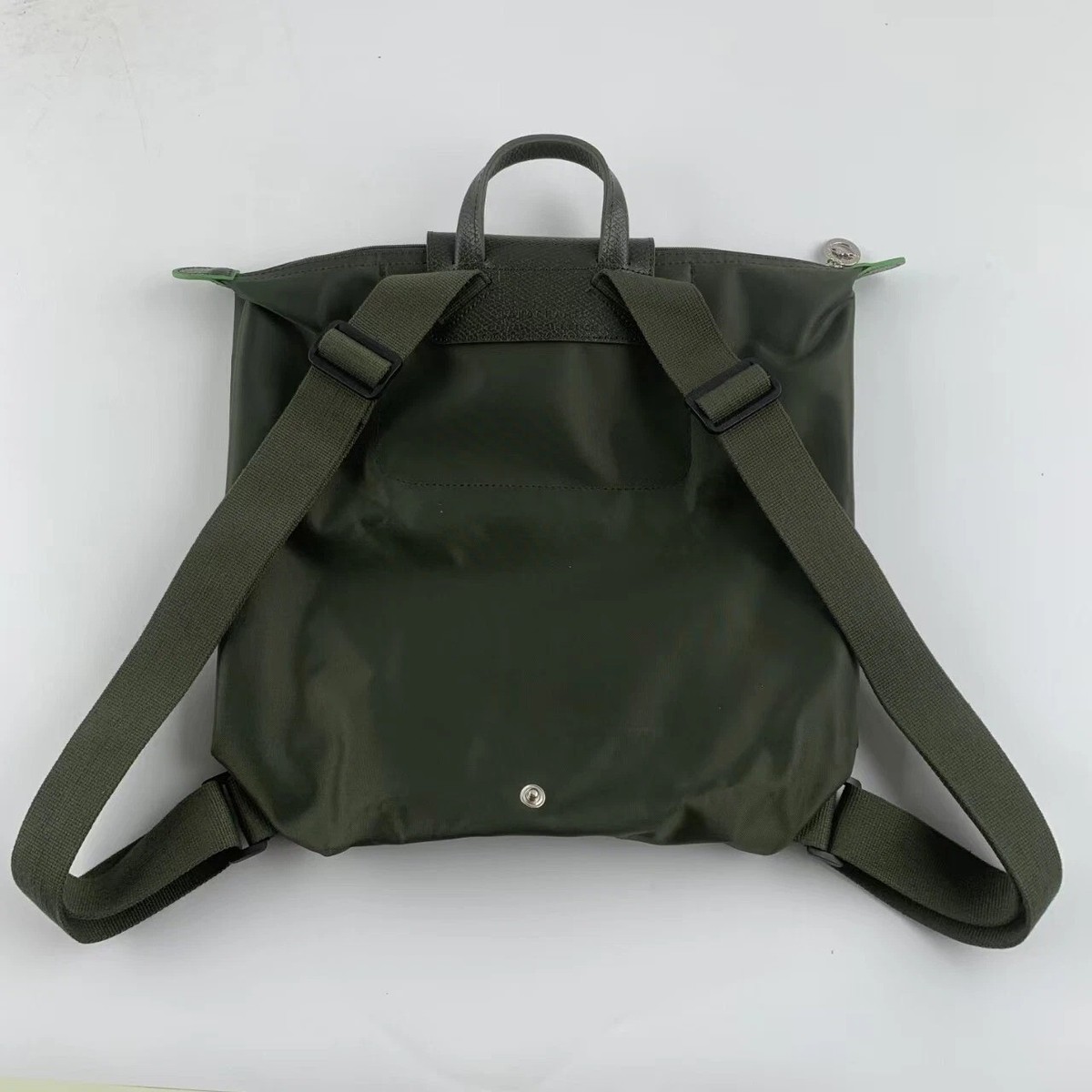 Longchamp Forest Green Classic Style Backpack LONGCHAMP Le Pliage Green M Backpack Forest - Canvas New  main image 3