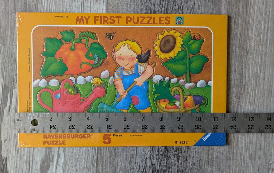 Vintage 80s 1988 W. Germany My First Tray Puzzle Ravensburger 5 Pcs NEW - Image 4 of 4