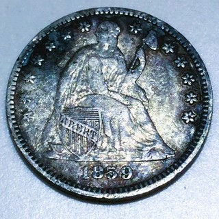 1859 Seated Liberty Half Dime Beautiful Coin Rare Date