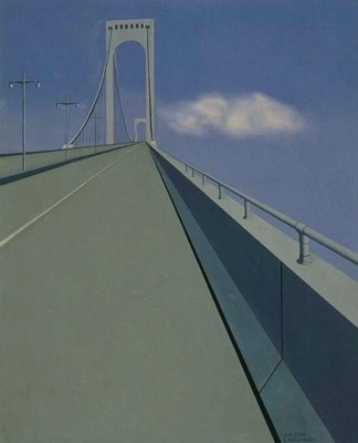 Whitestone Bridge by Ralston Crawford 1939 VINTAGE art print