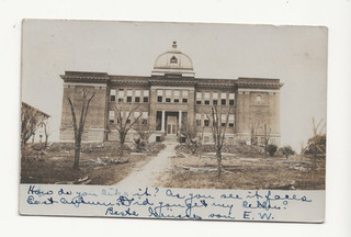 1907 EAST AUBURN CA CALIFORNIA REAL PHOTO RPPC OF THE PLACER COUNTY HIGH SCHOOL