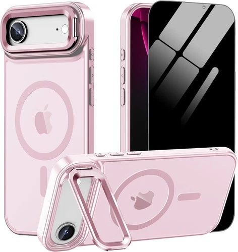 Light Blue Magnetic iPhone 17 Air Case, Full Camera Protector