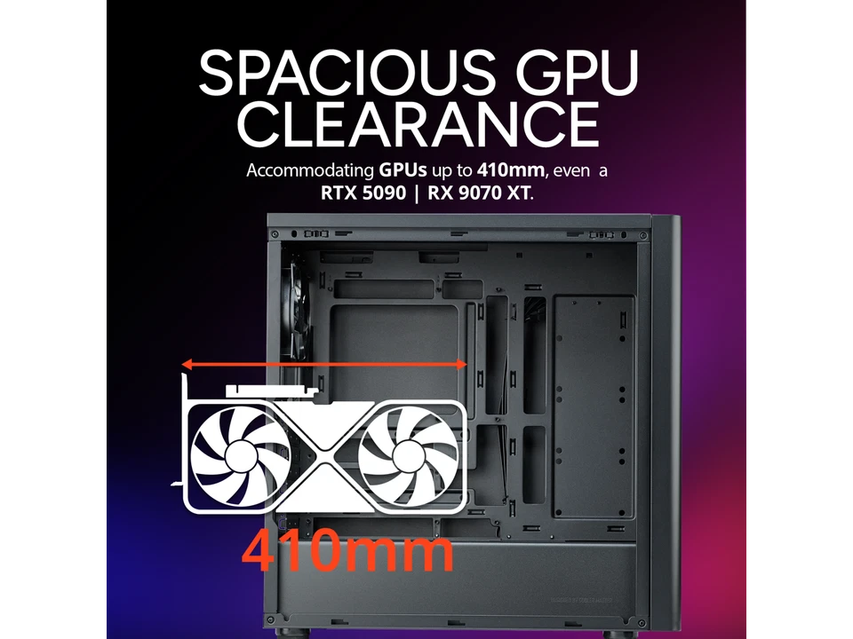 Cooler Master Elite 502 ATX High Airflow Minimalist PC Case, 410mm GPU Max, - Image 3 of 4