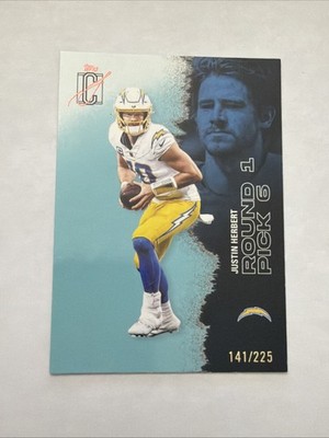 2025 Topps Signature Class M agenta  Justin Herbert  /225  #30