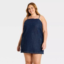 Women's Denim Apron Dress - Universal