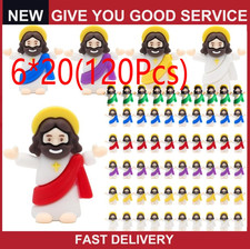 120Pcs Mini Jesus Figurines, Small Little Jesus Toys, Tiny Jesus Figures  //