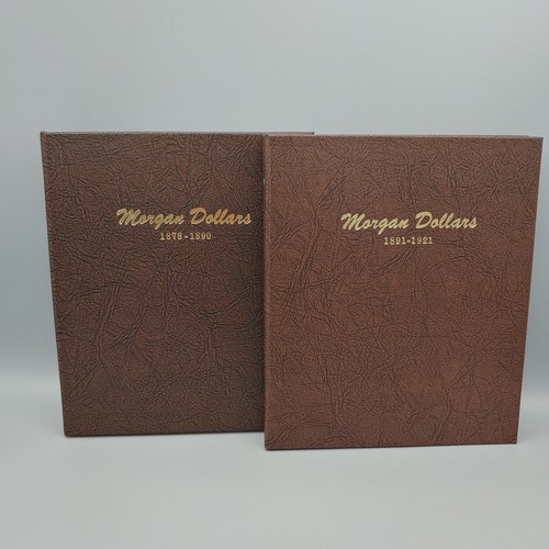 Dansco Morgan Silver Dollar Album Set Vol 1 7178 Vol 2 7179 Mint Condition Lot