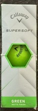 CALLAWAY Supersoft Matte Green Golf Balls 2 Pack Super Straight/Long A2