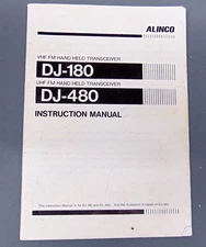 Alinco DJ-180 2M & DJ-480 UHF Ham Transceiver ORIGINAL PRINTED MANUAL Not a Copy