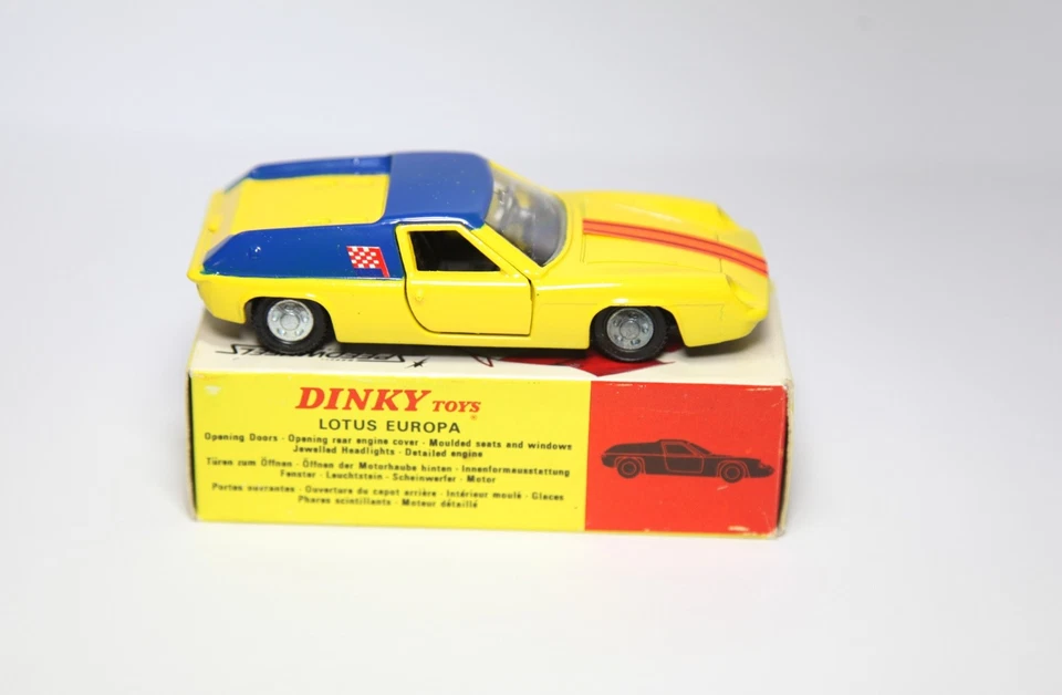 Dinky 218 Lotus Europa en Caja Original - Casi Como Nuevo De Colección Original Foto 3 de 4