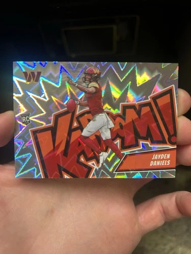 2024 Panini Absolute Jayden Daniels Kaboom #7 Horizontal Rookie RC Commanders