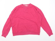 Womens UK Size S Primark Pink Pullover Sweatshirt