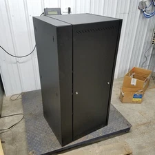 Great Lakes Wall Mount Enclosure, Size 48, Black, Solid Door Front - NEW