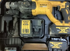 Dewalt, DCH033, 18v Brushless Cordless Hammer Drill, 2 X Batteries, Charger Case