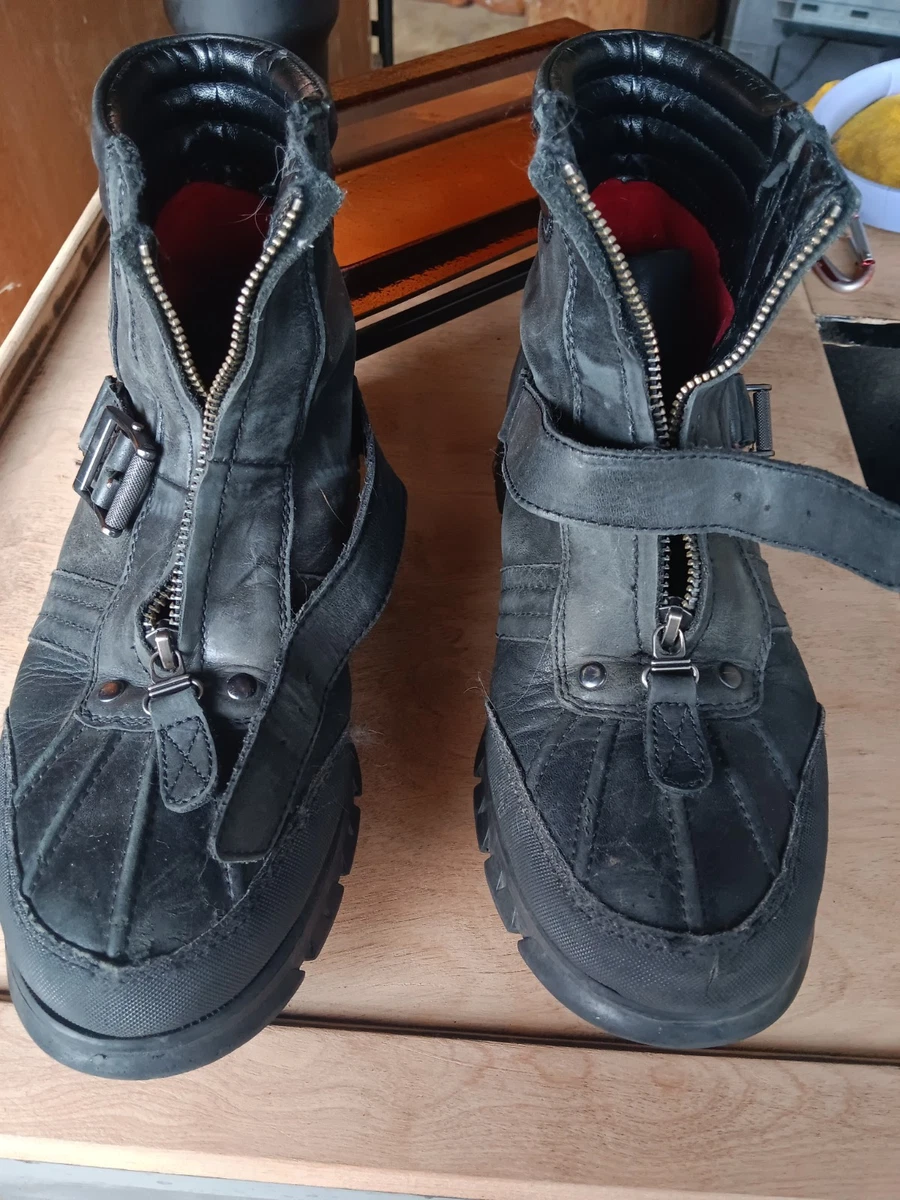 Polo Ralph Lauren Black Zip Boots for Men for Sale | Shop New
