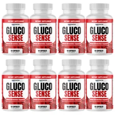 GlucoSense Supplement for Glucose Control  & Healthy Blood Levels - 8 Bottles