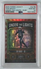 2020 Panini Legacy Tom Brady Under the Lights Ruby /50 #ULTB PSA 10