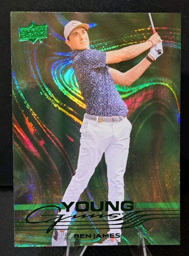 2026 Upper Deck Golf Ben James Green Parallel #113 UD YOUNG GUNS Rookie