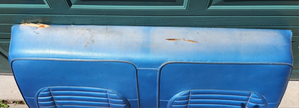Dodge Charger R/T 500 Road Runner GTX Satellite 1971 1972 asiento superior trasero azul Foto 4 de 4