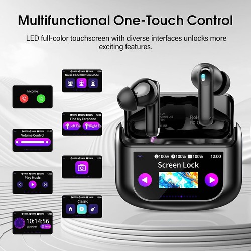 JLab Go Air Pop True Wireless Bluetooth Earbuds, iOS, Android, Headphones, Slate - Picture 6 of 8