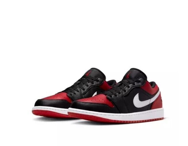Nike Air Jordan 1 Low Alternate Bred Toe 553558-066 Size 11 