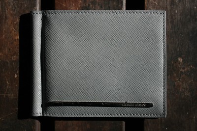 GIORGIA ARMANI Kreditkartenetui YGM044  grau          -unbenutzt-