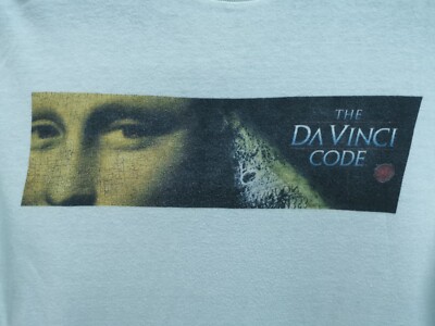 VINTAGE 2006 THE DAVINCI CODE MOVIE PROMO TOM HANKS CINEMA WHITE T