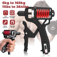 Hand Grip Strength Power Trainer Gripper Strengthener Adjustable 11lbs-364lbs