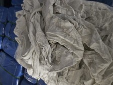 New White Knit T-Shirt Cotton Cleaning Rags - 600 lbs. Pallet 12 x 50 lbs. Boxes