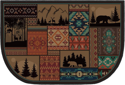Fireplace Hearth Rug Fire Resistant Floor Mat 24x36 Indoor Outdoor