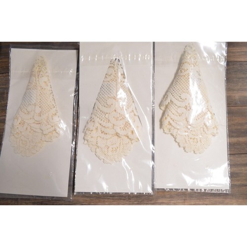 Vintage Napkin Cuff Lot of 3 NOS 12 Pieces Lace Dinner Accessory - Picture 7 of 9