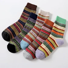 5 Pairs Women Warm Socks Autumn Thermal Socks Winter Chuncky Sock Home Socks