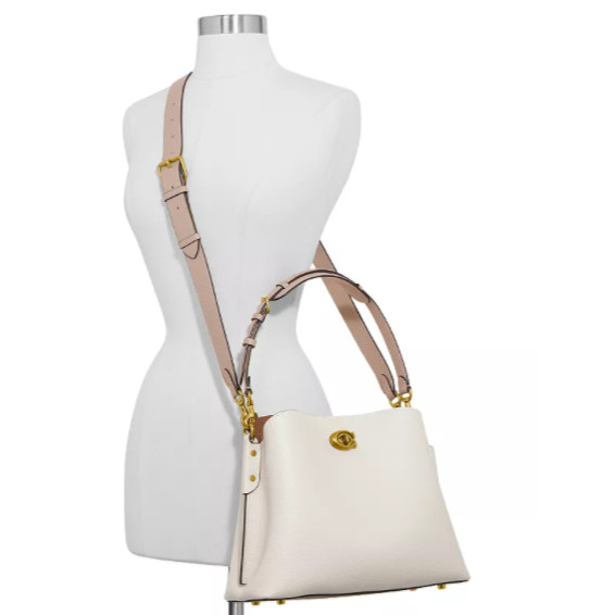 NWT Coach C2590 Willow Shoulder Bag Chalk White Crossbody In Original Packaging image 8