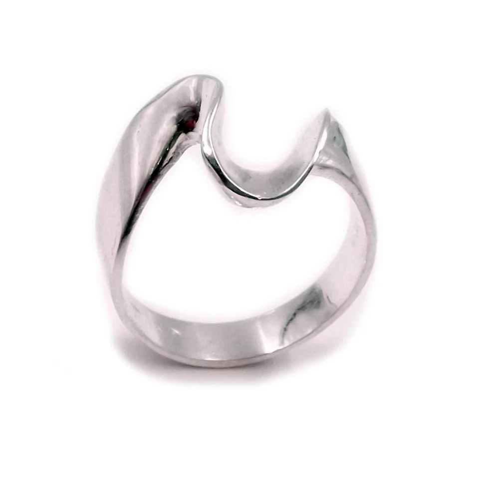 Anello da Donna in Argento 925 Gioielli Moda Rodio Oro Bianco - Immagine 3 di 4