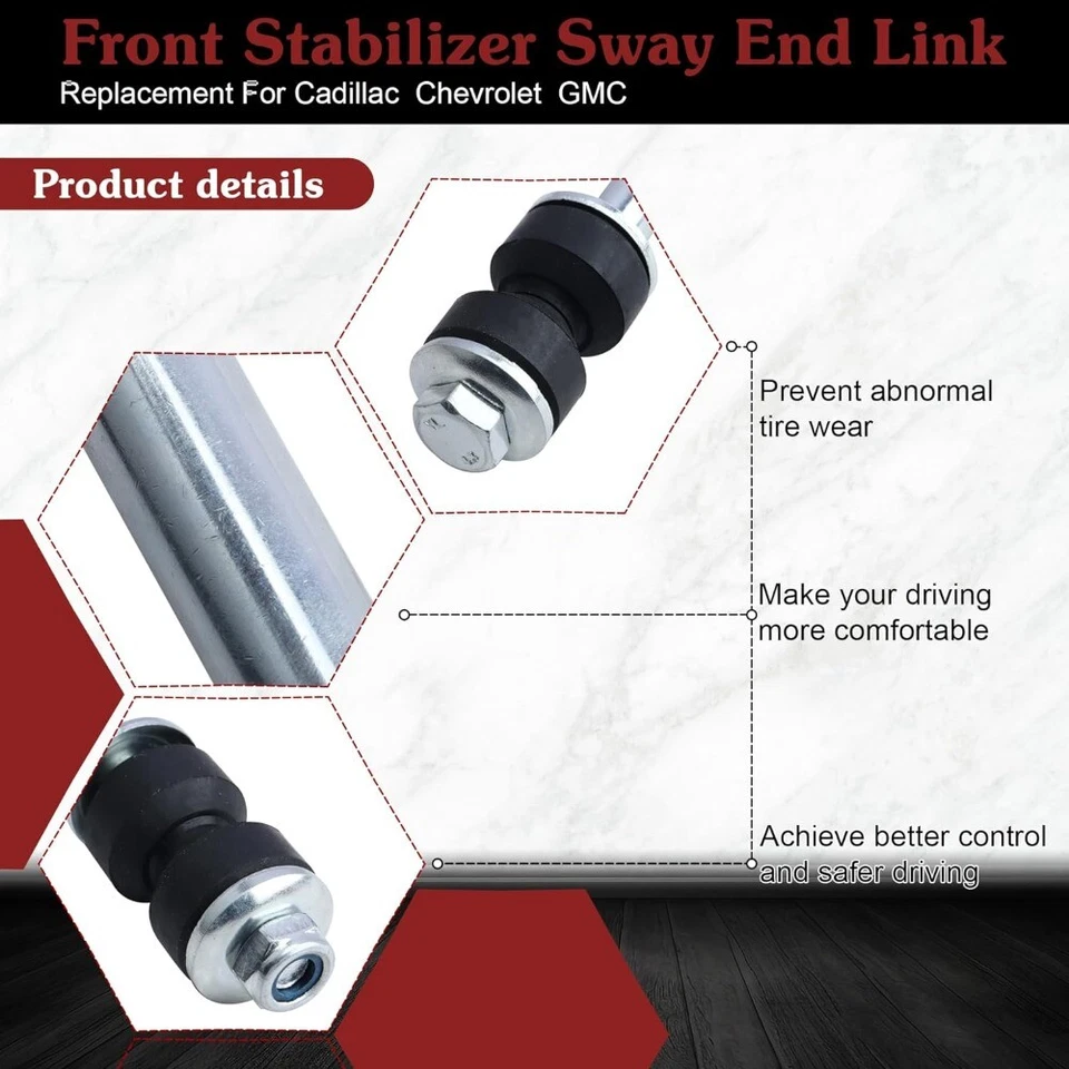 Barras estabilizadoras delanteras para Chevrolet Safari Sierra 2500 HD Yukon XL 2500 H2 Foto 2 de 4