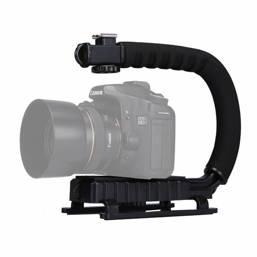U/C Shape Bracket Handle Grip Video Stabilizer For DSLR Camera Camcorder Black - Picture 3 of 12
