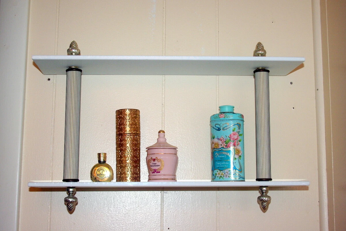 Marble on sale bathroom shelves