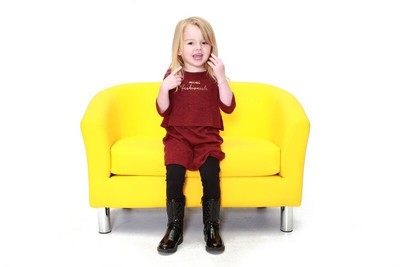 childrens faux leather sofa